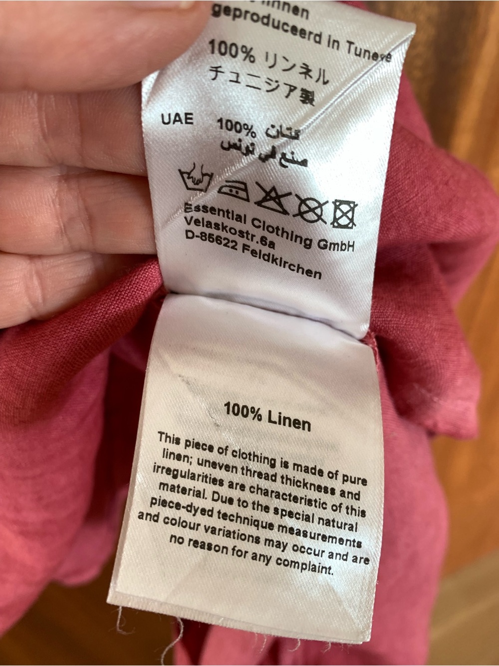 Elemente Clemente Linen Midi Dress In Rose View 6